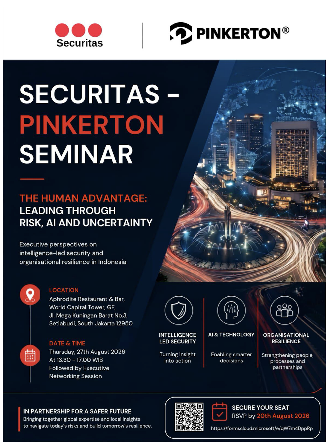 Executive Seminar: The Human Advantage – Leading Through Risk, AI and Uncertainty.